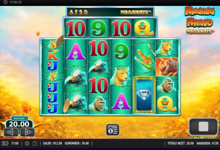 Screenshot 3 van Raging Rhino Megaways